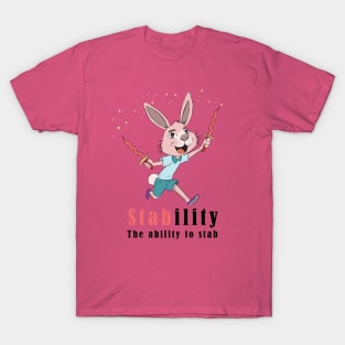 Funny Bunny Cute Stability T-Shirt